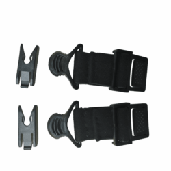 SMP - Adjustable helmet headstrap + buckle FMA 36MM clips (black) - 8